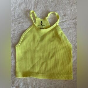 FP Movement Yellow Ribbed Tank Top-XS/S